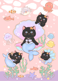 Black cat mermaid 3
