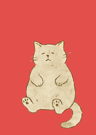 Cats are soothing09 on red