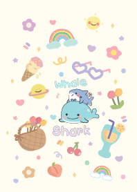 วาฬ & ฉลามน่ารัก มินิมอล