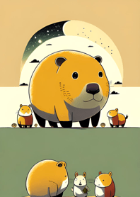 Ukiyo-e - Capybara 05631b