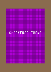 PURPLE CHECKERED THEMEj-BROWN