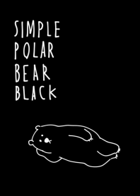 Simple polar bear black.