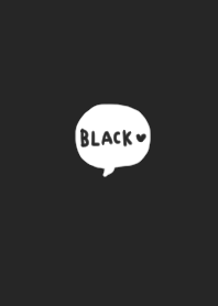 black. Speech bubble simple.