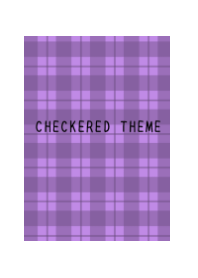 DUSTY PURPLE CHECKERED THEMEj-WHITE