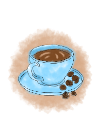 Watercolor coffee theme