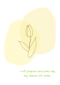 vintage flower /yellow