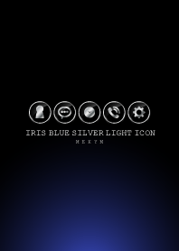 SILVER LIGHT ICON THEME -Iris Blue-