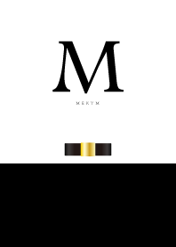 Initial -M- Square Ribbon