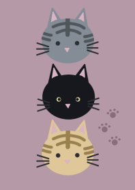 Simple cats2/ dull pink