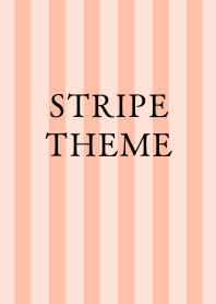 STRIPE THEME/CORAL PINK