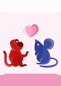 ekst 紅(猴) 愛 藍(鼠)