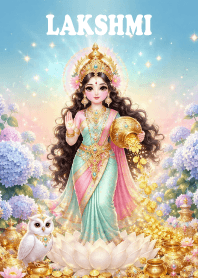 Lakshmi: Abundant wealth and gold. JP