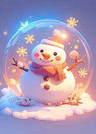Snowman Crystal Ball JP
