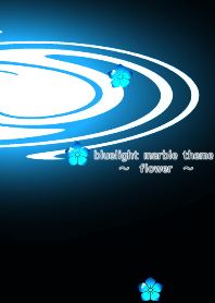 blue light marble theme [flower]