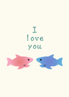 浪漫鯊魚情侶