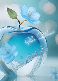 blue Waves and Flowers 06_2