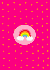 (Happy round rainbow x pink )