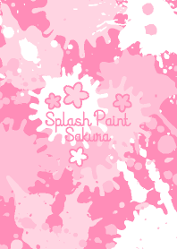 Splash paint SAKUR pink base