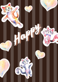 Naughty cats5 on brown