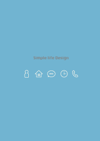 Simple life design -summer blue2-