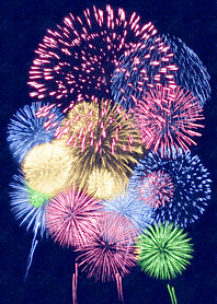 夜空中的煙花簡單