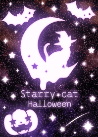 Doces de halloween gato estrelado