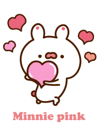 Minnie pink rabbit