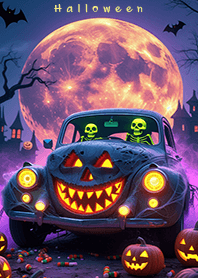 Happy Halloween : Skeletons and Cars