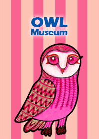 貓頭鷹.博物館 130 - Pink Bubble Owl