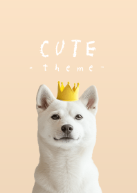 CUTE! - Shiba Inu WH - crown/pale orange