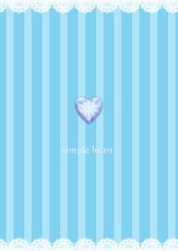 simple heart blue