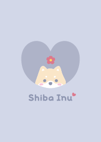 Shiba Inu2 Flower [BluePurple]