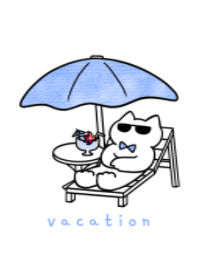 blue ribbon cat(vacation)