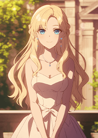 Blonde girl waiting for a date