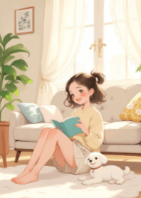 Cute Girl and a Book V.7