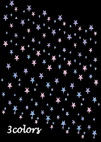 ピンク ブルー パープル 推し色STAR