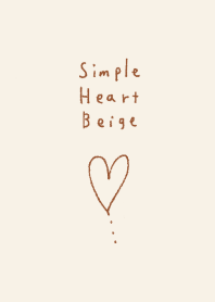 heart Brown beige.