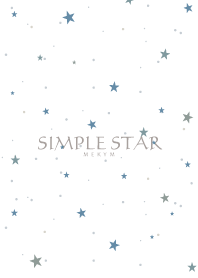 SIMPLE STAR -NATURAL DUSKY BLUE-