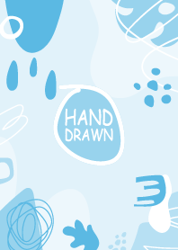 Abstract Hand Drawn Ice