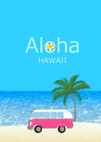 イラスト♡ハワイ＊ALOHA+236 桃色