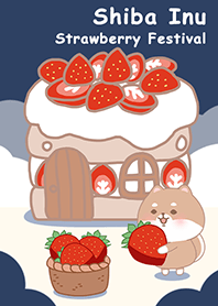 Shiba Inu/Strawberry Festival/Blue