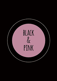 ブラック&ピンク(2色)/ラインサークル