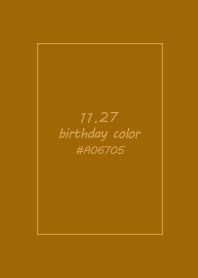 birthday color - November 27