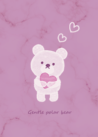 Gentle polar bear pinkpurple09_2