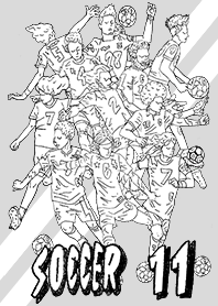 SOCCER 11 football grey