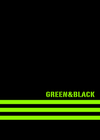 シンプル 緑と黒 ロゴ無し No.8-2
