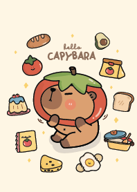 Hello capybara cute : eat eat eat!