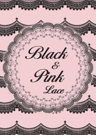 Black & Pink lace