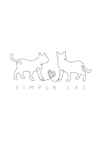 SIMPLE CAT - 黒 and 白 -