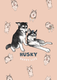 husky2 - peach